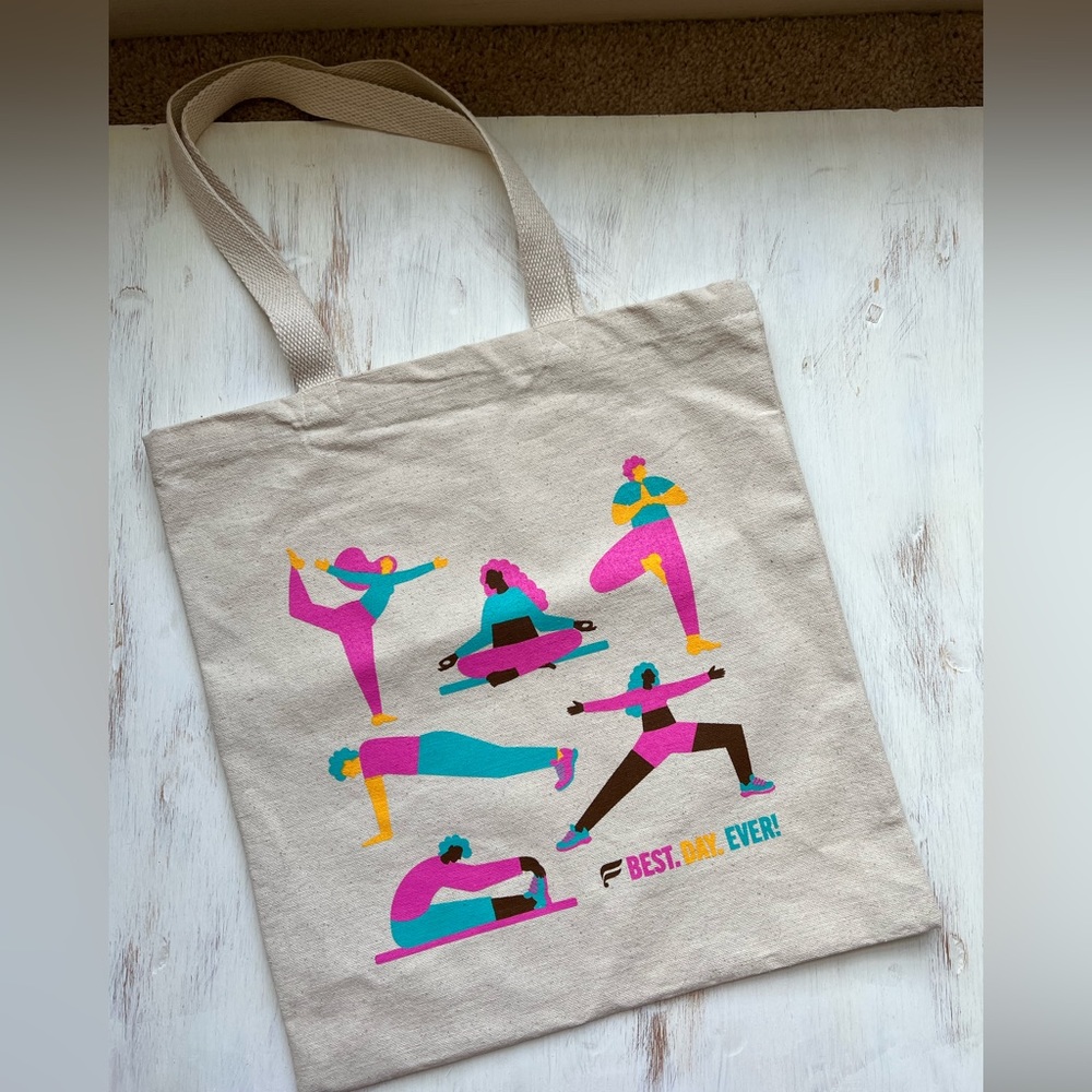 New Fabletics special edition graphic active life Canvas Tote Bag